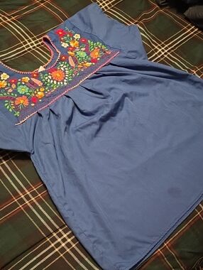 Hispanic heritage Top with beautiful embroidery